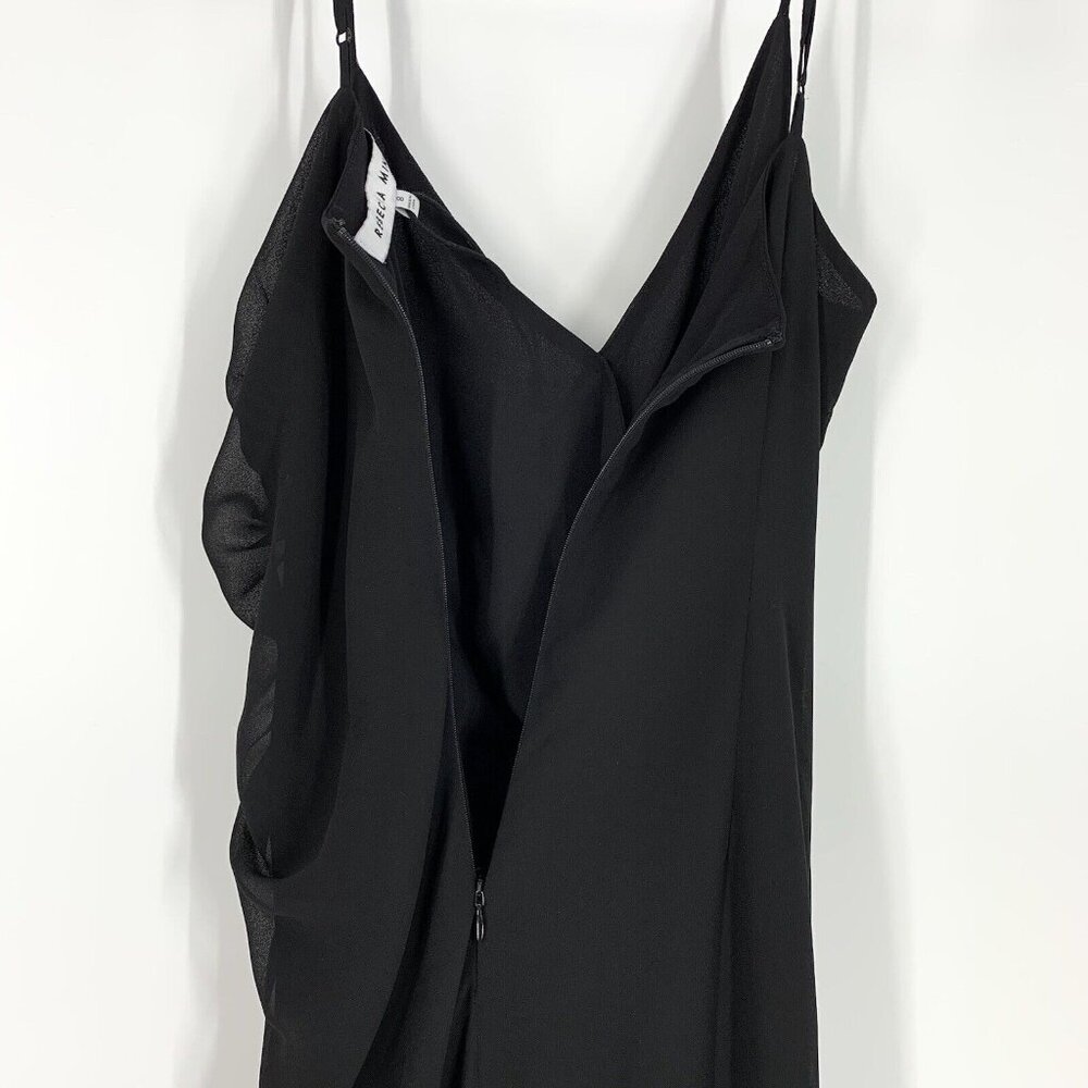 Rebecca Minkoff Dress Kinsley Black Sleeveless Ruched Shirred Mini - Picture 10 of 12
